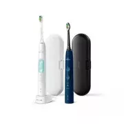 Philips Sonicare HX6851/34 elektrický zubní kartáček, sonický, 3 režimy, časovač, bílá a námořnická modrá
