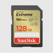 SanDisk SDXC karta 128GB Extreme (180 MB/s Class 10, UHS-I U3 V30)