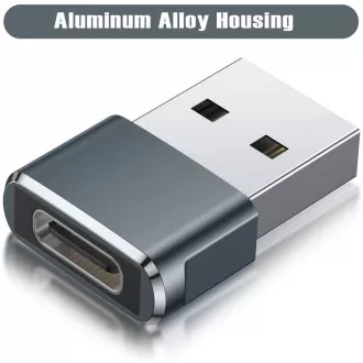 PremiumCord USB redukce USB C - USB2.0 A (F/M)