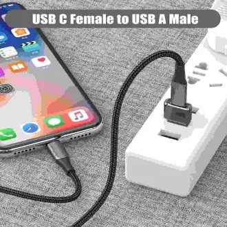 PremiumCord USB redukce USB C - USB2.0 A (F/M)