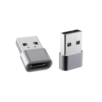 PremiumCord USB redukce USB C - USB2.0 A (F/M)