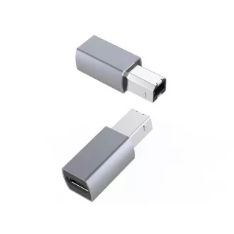 PremiumCord USB redukce USB C - USB2.0 B (F/M)
