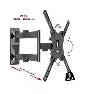 Fiber Mounts DF400 - vynikající kloubový držák na televizory