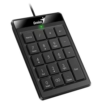 GENIUS numerická klávesnice NumPad 110/ Drátová/ USB/ slim design/ černá
