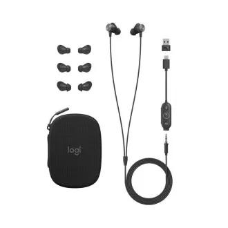 Logitech Zone Wired Earbuds Teams, graphite