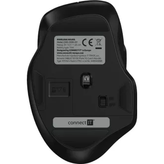 CONNECT IT Dual SmartSwitch bezdrátová myš, USB-A + C (+1x AA baterie zdarma), šedá
