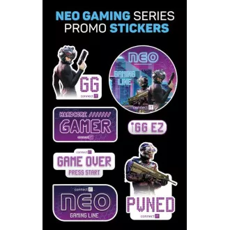 CONNECT IT NEO Stand-It RGB stojánek na sluchátka + USB hub, černá
