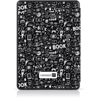 CONNECT IT pouzdro pro Amazon Kindle 2021 (11th gen.), DOODLE černá