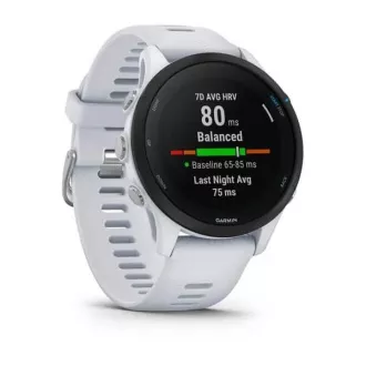 Garmin GPS sportovní hodinky Forerunner® 255 Music, Whitestone
