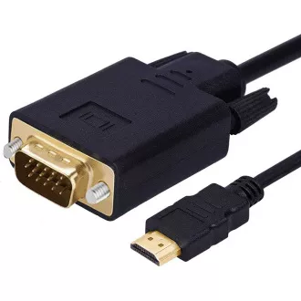 PremiumCord kabel s HDMI na VGA převodníkem, 2m