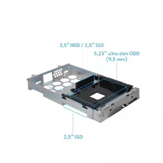 CHIEFTEC skříň mini ITX, BE-10B, Black, zdroj 300W 80+ Bronze