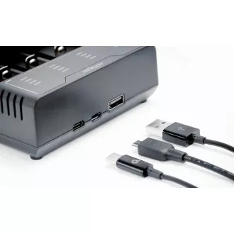 GEMBIRD nabíječka baterií BC-USB-02, 4ks, Ni-MH + Li-ion