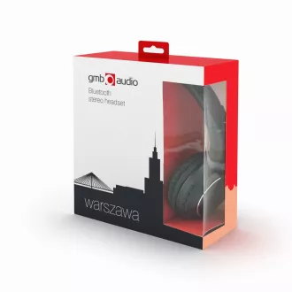 GEMBIRD sluchátka s mikrofonem Warszawa, Bluetooth, černá