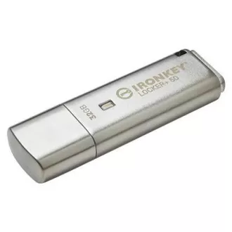 Kingston Flash Disk IronKey 32GB IKLP50 Locker+ 50 AES USB, w/256bit Encryption