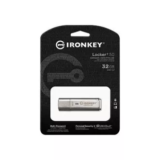 Kingston Flash Disk IronKey 32GB IKLP50 Locker+ 50 AES USB, w/256bit Encryption