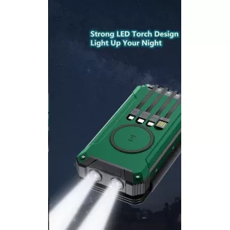 Viking solární outdoorová power banka EP16W 16000 mAh, bezdrátové nabíjení