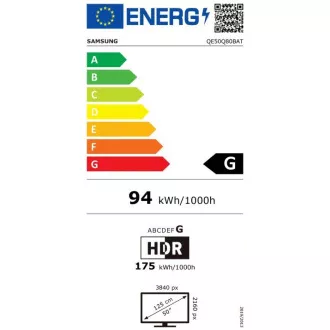 SAMSUNG QE50Q80B 50" QLED 4K TV 3840x2160