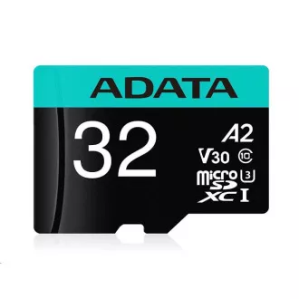 ADATA MicroSDHC karta 32GB Premier Pro UHS-I V30S (R:100MB) + SD adaptér