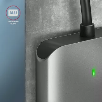 AXAGON CRE-S3C, USB-C 3.2 Gen 1 - SUPERSPEED čtečka karet, 3-slot & lun SD/microSD/CF, podpora UHS-II