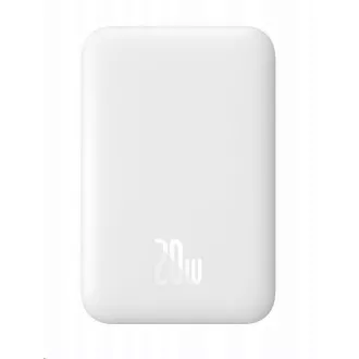 Baseus powerbanka s bezdrátovým nabíjením 6000 mAh (kompatibilní s MagSafe), bílá
