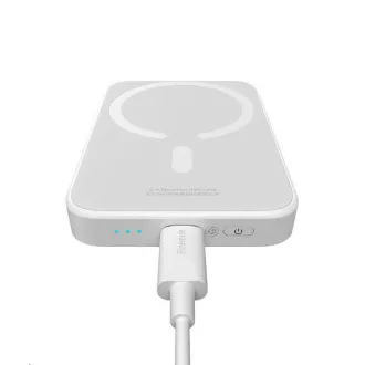 Baseus powerbanka s bezdrátovým nabíjením 6000 mAh (kompatibilní s MagSafe), bílá