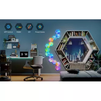 Govee Glide Hexa Pro LED Smart - 10ks Govee Glide Hexa Pro LED Smart - 10ks