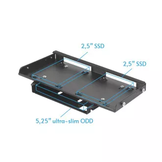 CHIEFTEC skříň Pro Cube Mini CN-01B-OP, ITX, Black, bez zdroje