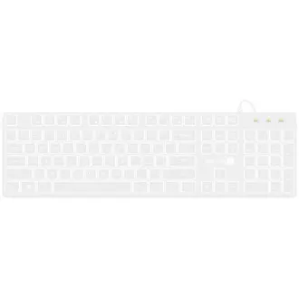 CONNECT IT kancelářská podsvícená klávesnice Chocolate WhiteStar, CZ + SK verze, bílá