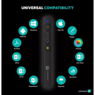 CONNECT IT laserové ukazovátko rechargeable, černá