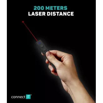 CONNECT IT laserové ukazovátko rechargeable, černá