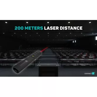 CONNECT IT laserové ukazovátko rechargeable, černá