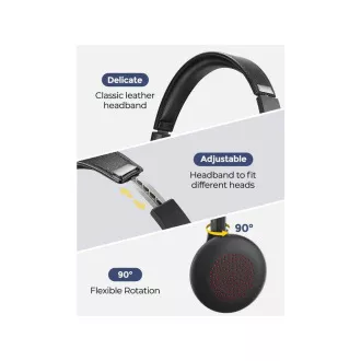 MPOW HC5 Business headset - bezdrátová sluchátka, černá MPOW HC5 Business headset - bezdrátová sluchátka, černá