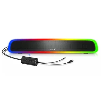 GENIUS reproduktory USB SoundBar 200BT/ Bluetooth/ 3, 5" jack/ 4W/ RGB/ černá