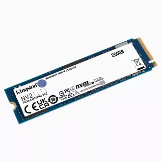 Kingston SSD 250GB NV2 M.2 2280 NVMe™ PCIe Gen (R: 3000MB/s; W:1300MB/s) Kingston SSD 250GB NV2 M.2 2280 NVMe™ PCIe Gen (R: 3000MB/s; W:1300MB/s)