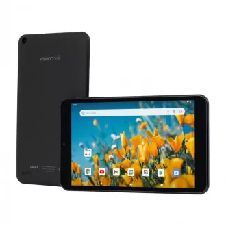 UMAX VisionBook Tablet 8L Plus -8" IPS 1280x800, Allwinner A133@1, 6GHz, 2GB, 32GB, PowerVR GE8300, Android 12 Go, černá