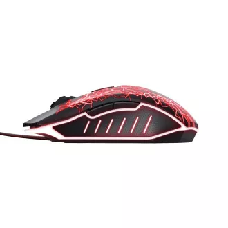 TRUST myš GXT 105X Izza Mouse, optická, černá