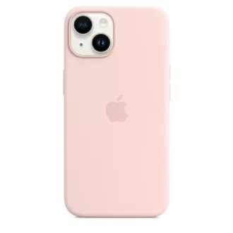 APPLE iPhone 14 silikonové pouzdro s MagSafe - Chalk Pink APPLE iPhone 14 silikonové pouzdro s MagSafe - Chalk Pink