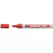 Popisovač Edding 750 lakový červený válcový hrot 2-4mm