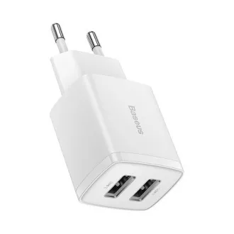 Baseus kompaktní nabíječka 2U 10.5W bílá Baseus kompaktní nabíječka 2U 10.5W bílá