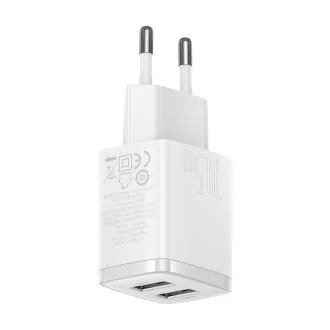 Baseus kompaktní nabíječka 2U 10.5W bílá Baseus kompaktní nabíječka 2U 10.5W bílá