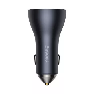 Baseus rychlonabíjecí adaptér do automobilu 2*USB-C + USB-A 65W tmavě šedá