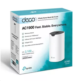 TP-Link Deco S7(1-pack) WiFi5 Mesh (AC1900, 2, 4GHz/5GHz, 3xGbELAN/WAN)