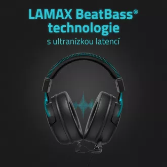 LAMAX Heroes Defender1 - náhlavní sluchátka - černá