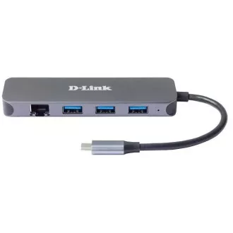 D-Link DUB-2334 USB-C Hub with Gigabit Ethernet and 3x USB3.0