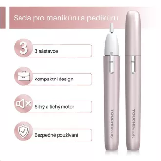 TOUCHBeauty 2035 Bruska na manikúru a pedikúru 3v1
