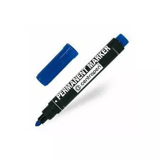 Značkovač Centropen 8566 permanent modrý válcový hrot 2,5mm