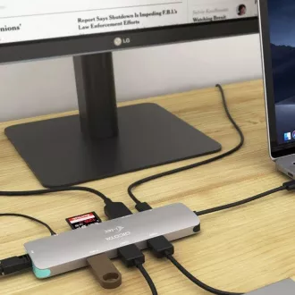 DICOTA USB-C Portable 8-in-1 Docking Station 4K HDMI/PD 100W