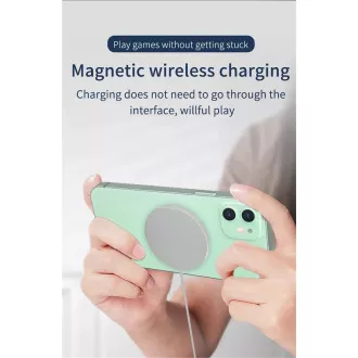 1stCOOL bezdrátová QI nabíječka 15W, přenosná, magnetická, MagSafe kompatibilní, bílá