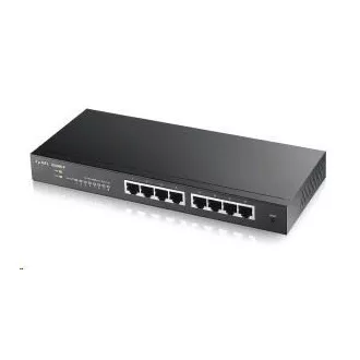Zyxel GS1900-8 8-port Desktop Gigabit Web Smart switch: 8x Gigabit metal, IPv6, 802.3az (Green), fanless v2