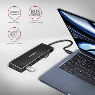 AXAGON HUE-F7C, 7x USB 3.2 Gen 1 ALU FLAT CHARGING hub, micro USB napájecí konektor, kabel USB-C 30cm AXAGON HUE-F7C, 7x USB 3.2 Gen 1 ALU FLAT CHARGING hub, micro USB napájecí konektor, kabel USB-C 30cm